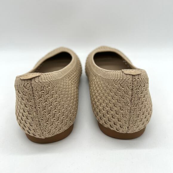 VIVAIA Aria Pointed Toe Breathable Mesh Ballet Flat Women 5.5 Almond Tan Comfort - Picture 4 of 10